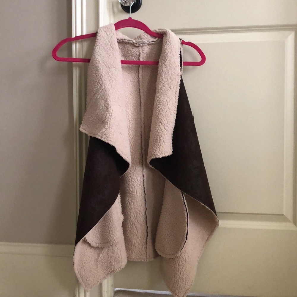 Faux Sheepskin Vest